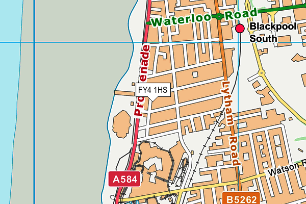 FY4 1HS map - OS VectorMap District (Ordnance Survey)