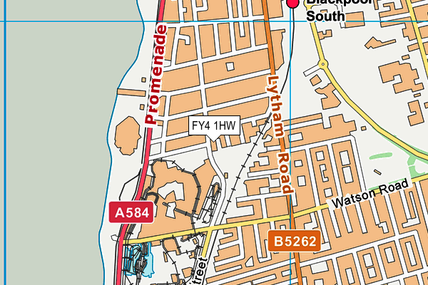 FY4 1HW map - OS VectorMap District (Ordnance Survey)