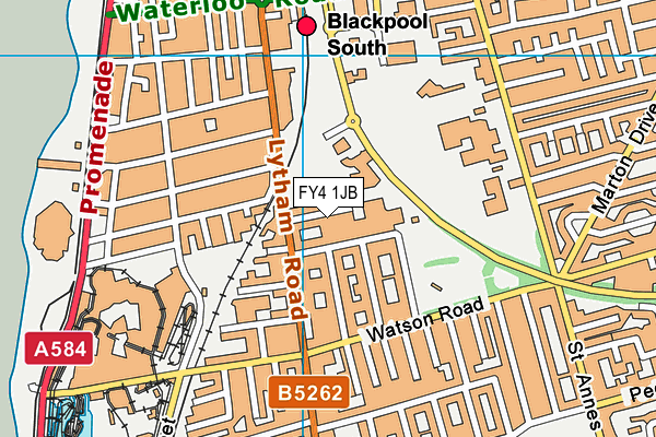 FY4 1JB map - OS VectorMap District (Ordnance Survey)