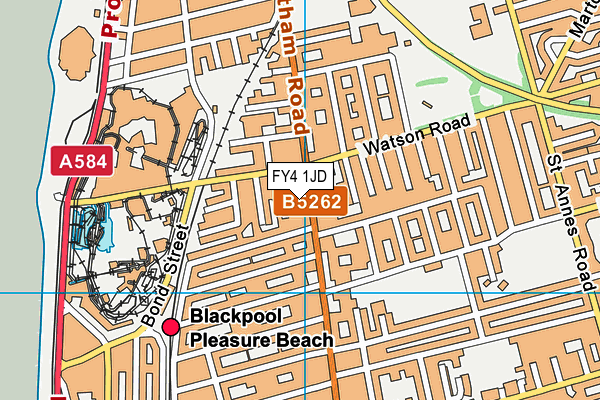 FY4 1JD map - OS VectorMap District (Ordnance Survey)