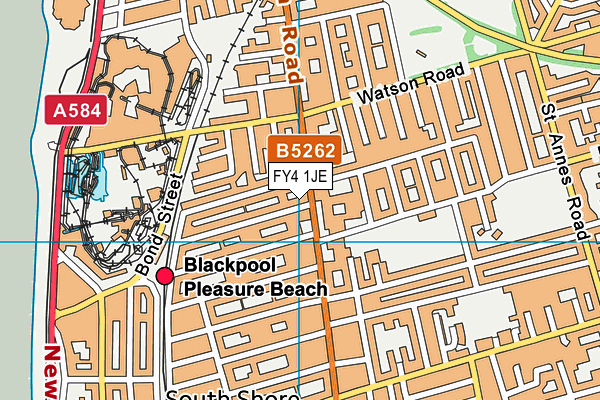 FY4 1JE map - OS VectorMap District (Ordnance Survey)
