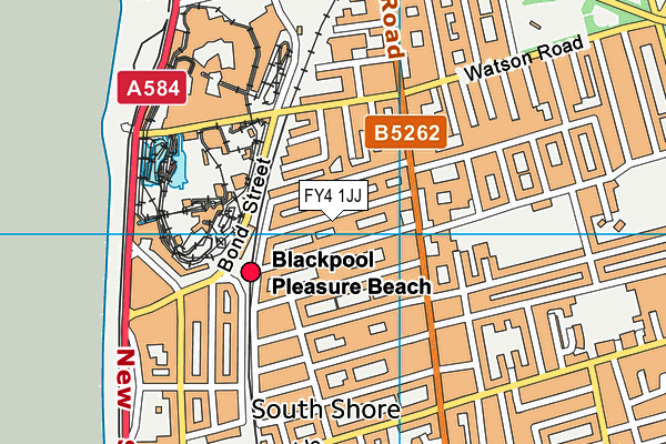 FY4 1JJ map - OS VectorMap District (Ordnance Survey)