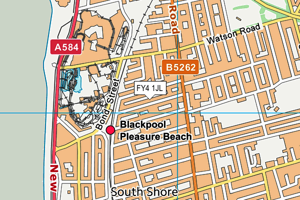 FY4 1JL map - OS VectorMap District (Ordnance Survey)