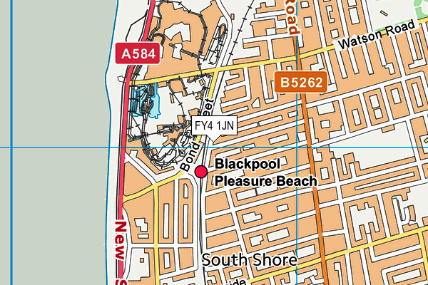 FY4 1JN map - OS VectorMap District (Ordnance Survey)