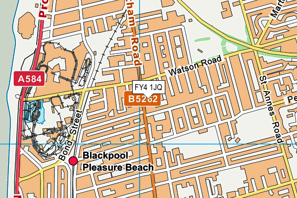FY4 1JQ map - OS VectorMap District (Ordnance Survey)