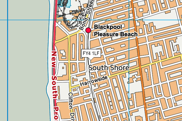 FY4 1LF map - OS VectorMap District (Ordnance Survey)