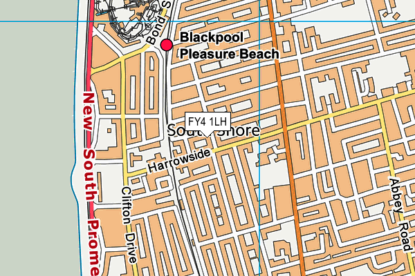 FY4 1LH map - OS VectorMap District (Ordnance Survey)