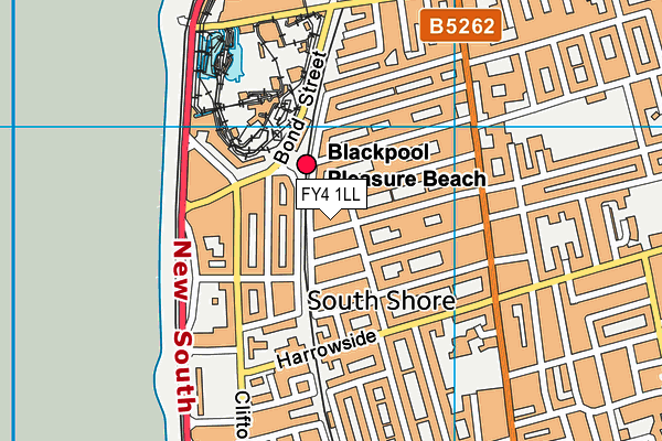 FY4 1LL map - OS VectorMap District (Ordnance Survey)