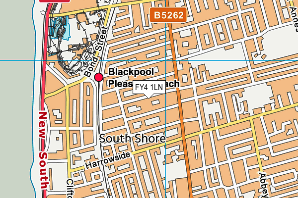 FY4 1LN map - OS VectorMap District (Ordnance Survey)