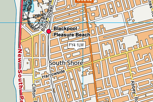 FY4 1LW map - OS VectorMap District (Ordnance Survey)
