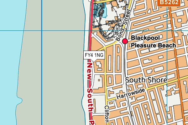 FY4 1NG map - OS VectorMap District (Ordnance Survey)