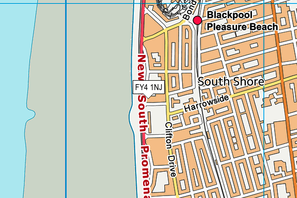 FY4 1NJ map - OS VectorMap District (Ordnance Survey)