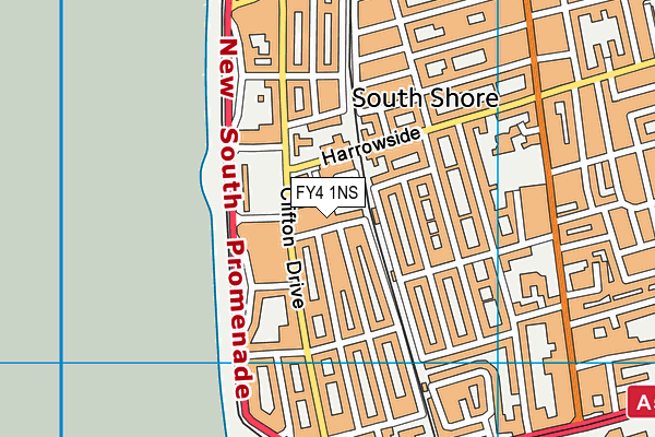 FY4 1NS map - OS VectorMap District (Ordnance Survey)