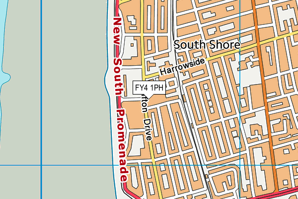 FY4 1PH map - OS VectorMap District (Ordnance Survey)