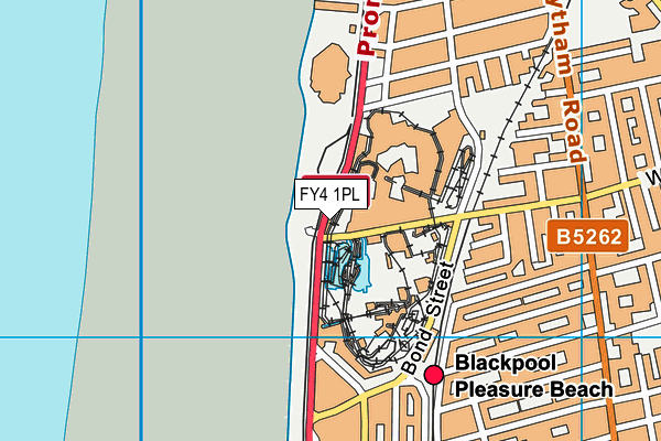 FY4 1PL map - OS VectorMap District (Ordnance Survey)