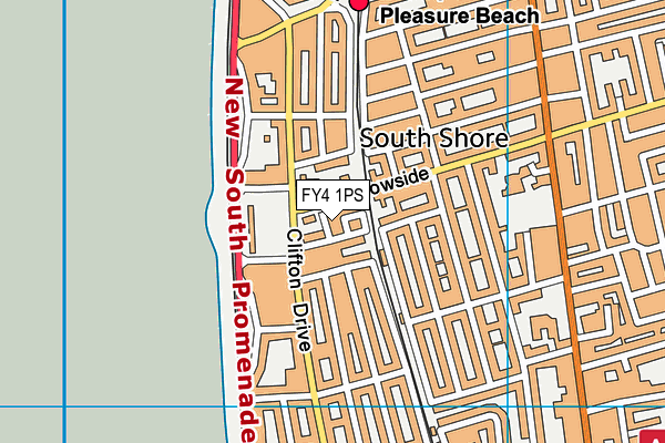 FY4 1PS map - OS VectorMap District (Ordnance Survey)