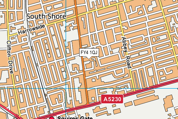 FY4 1QJ map - OS VectorMap District (Ordnance Survey)