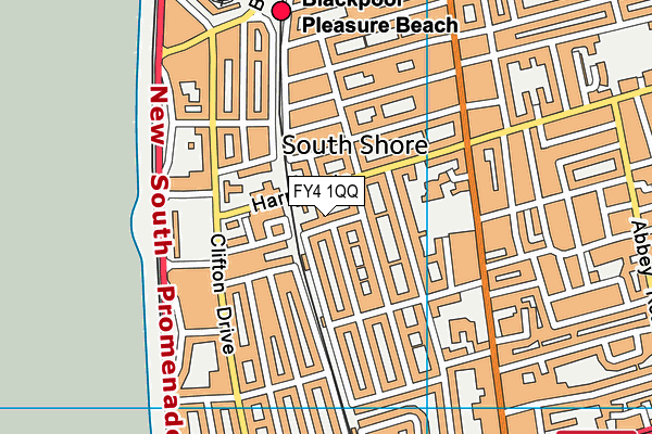 FY4 1QQ map - OS VectorMap District (Ordnance Survey)