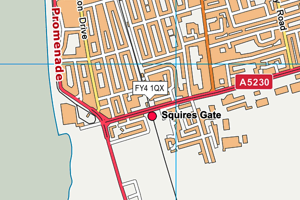 FY4 1QX map - OS VectorMap District (Ordnance Survey)