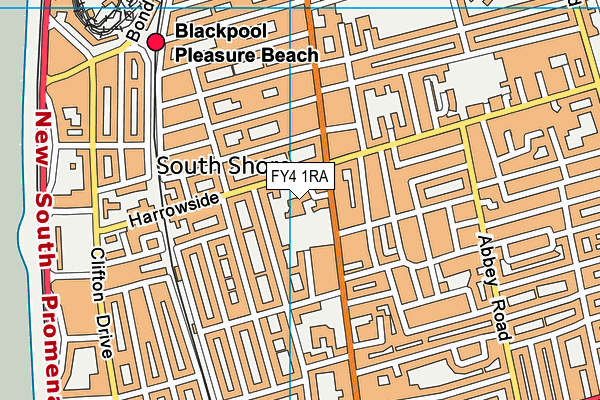 FY4 1RA map - OS VectorMap District (Ordnance Survey)