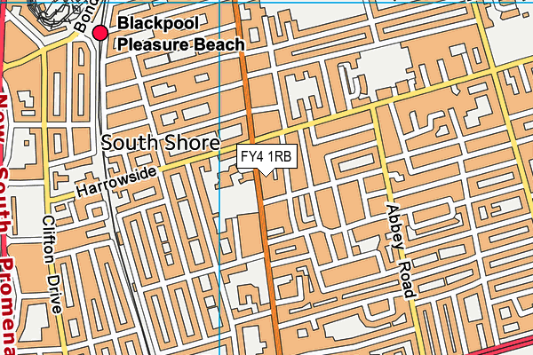 FY4 1RB map - OS VectorMap District (Ordnance Survey)