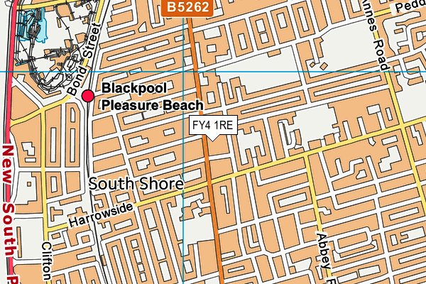 FY4 1RE map - OS VectorMap District (Ordnance Survey)