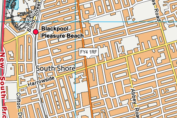 FY4 1RF map - OS VectorMap District (Ordnance Survey)