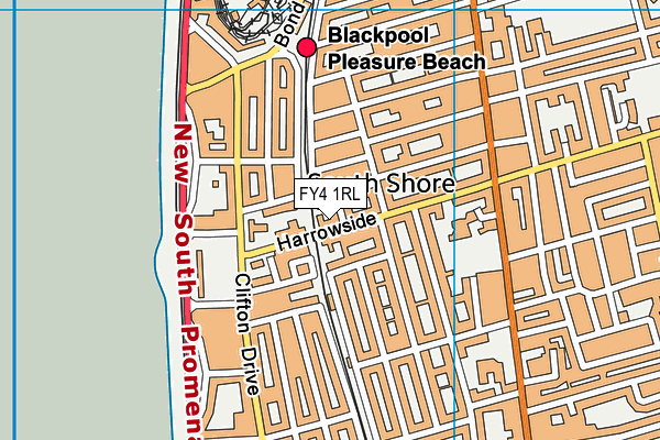 FY4 1RL map - OS VectorMap District (Ordnance Survey)