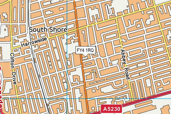 FY4 1RQ map - OS VectorMap District (Ordnance Survey)