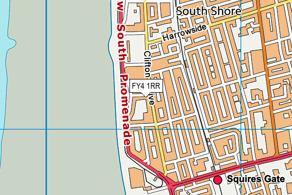FY4 1RR map - OS VectorMap District (Ordnance Survey)