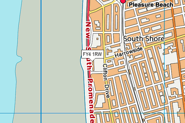 FY4 1RW map - OS VectorMap District (Ordnance Survey)