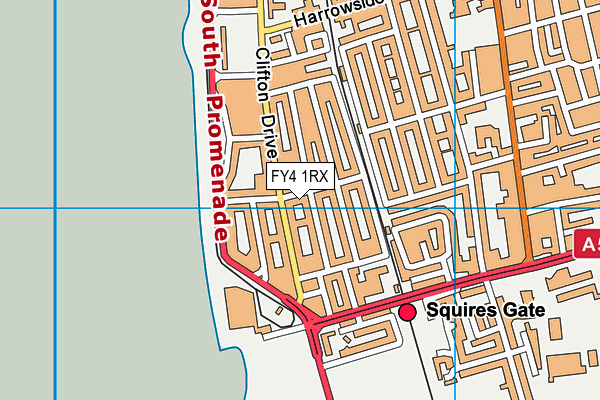 FY4 1RX map - OS VectorMap District (Ordnance Survey)