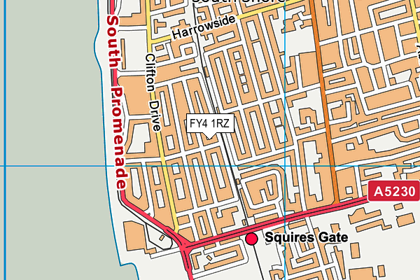 FY4 1RZ map - OS VectorMap District (Ordnance Survey)