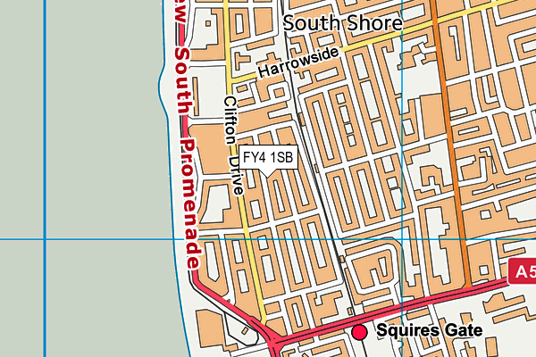 FY4 1SB map - OS VectorMap District (Ordnance Survey)