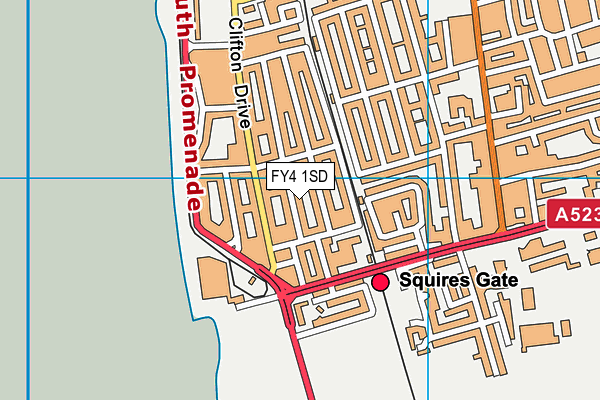 FY4 1SD map - OS VectorMap District (Ordnance Survey)