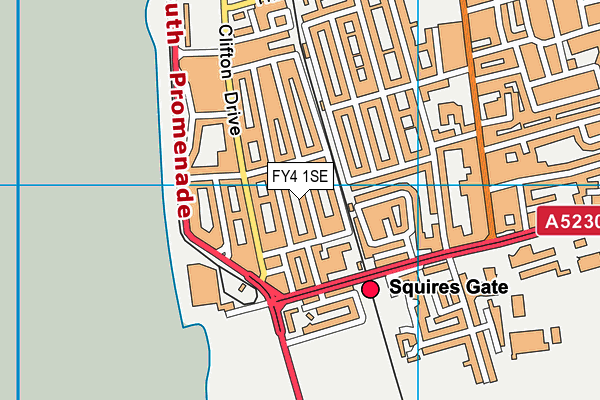 FY4 1SE map - OS VectorMap District (Ordnance Survey)