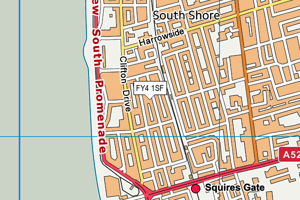 FY4 1SF map - OS VectorMap District (Ordnance Survey)