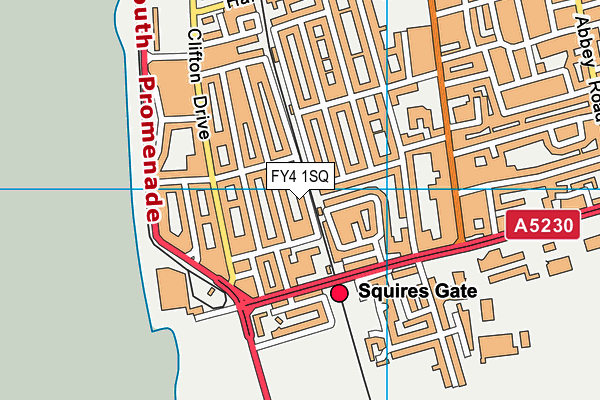 FY4 1SQ map - OS VectorMap District (Ordnance Survey)