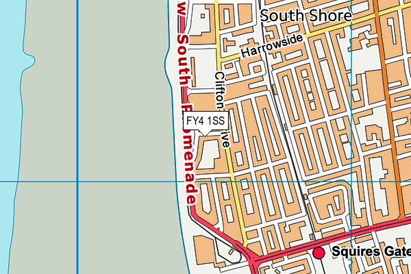 FY4 1SS map - OS VectorMap District (Ordnance Survey)