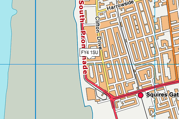 FY4 1SU map - OS VectorMap District (Ordnance Survey)