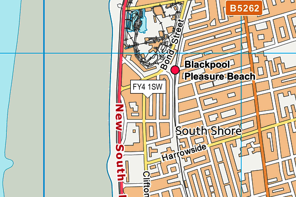 FY4 1SW map - OS VectorMap District (Ordnance Survey)