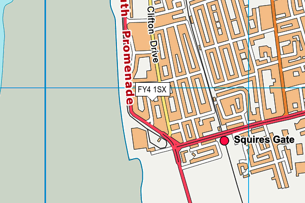 FY4 1SX map - OS VectorMap District (Ordnance Survey)