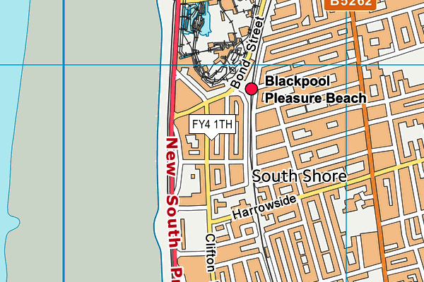 FY4 1TH map - OS VectorMap District (Ordnance Survey)