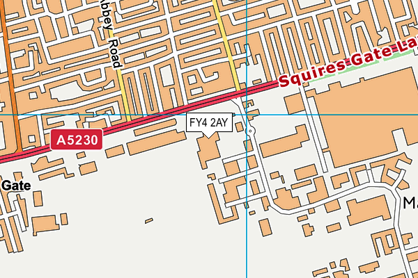 FY4 2AY map - OS VectorMap District (Ordnance Survey)