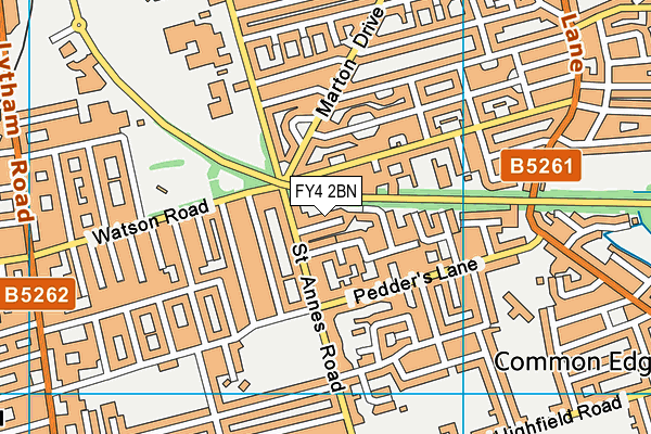 FY4 2BN map - OS VectorMap District (Ordnance Survey)