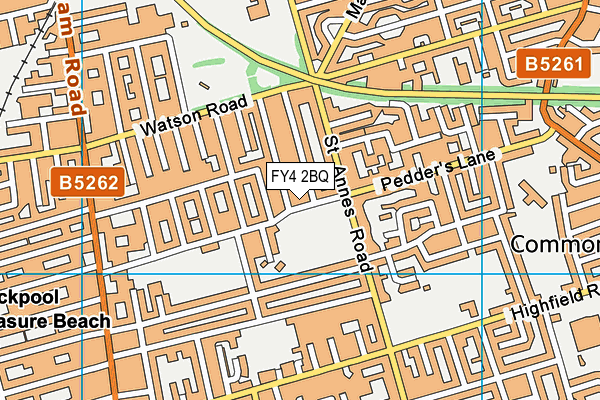 FY4 2BQ map - OS VectorMap District (Ordnance Survey)