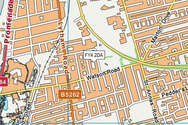FY4 2DA map - OS VectorMap District (Ordnance Survey)