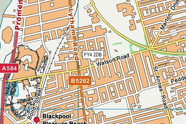 FY4 2DB map - OS VectorMap District (Ordnance Survey)