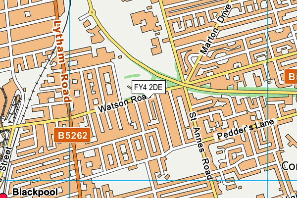 FY4 2DE map - OS VectorMap District (Ordnance Survey)