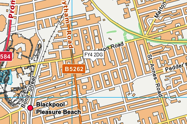 FY4 2DG map - OS VectorMap District (Ordnance Survey)